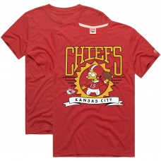 Unisex Kansas City Chiefs Homage x The Simpsons Red Tri-Blend T-Shirt Unisex Kansas City Chiefs Homage x The Simpsons Red Tri-Blend T-Shirt