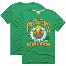 Футболка Unisex Green Bay Packers Homage x The Simpsons Green Tri-Blend