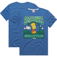 Unisex Seattle Seahawks Homage x The Simpsons Royal Tri-Blend T-Shirt