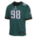 Подростковая Philadelphia Eagles Jalen Carter Nike Midnight Green Game Player Jersey