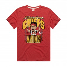 Unisex Kansas City Chiefs Patrick Mahomes Homage Red Caricature Player Graphic Tri-Blend T-Shirt