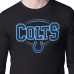Indianapolis Colts Starter Black Team Track Graphic Long Sleeve T-Shirt
