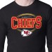 Kansas City Chiefs Starter Black Team Track Graphic Long Sleeve T-Shirt