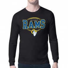 Los Angeles Rams Starter Team Track Graphic Long Sleeve T-Shirt - Black
