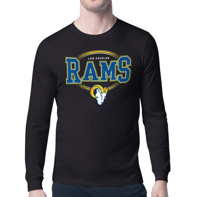 Los Angeles Rams Starter Team Track Graphic Long Sleeve T-Shirt - Black