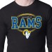 Los Angeles Rams Starter Team Track Graphic Long Sleeve T-Shirt - Black