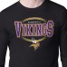Minnesota Vikings Starter Black Team Track Graphic Long Sleeve T-Shirt