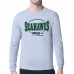 Seattle Seahawks Starter Heather Gray Team Track Graphic Long Sleeve T-Shirt
