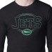 New York Jets Starter Black Team Track Graphic Long Sleeve T-Shirt