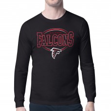 Футболка с длинным рукавом Atlanta Falcons Starter Black Team Track Graphic Футболка с длинным рукавом Atlanta Falcons Starter Black Team Track Graphic
