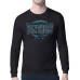 Футболка с длинным рукавом Carolina Panthers Starter Black Team Track Graphic Футболка с длинным рукавом Carolina Panthers Starter Black Team Track Graphic
