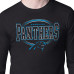 Футболка с длинным рукавом Carolina Panthers Starter Black Team Track Graphic