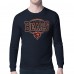 Футболка с длинным рукавом Chicago Bears Starter Navy Team Track Graphic