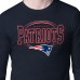 New England Patriots Starter Navy Team Track Graphic Long Sleeve T-Shirt