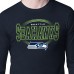 Seattle Seahawks Starter College Navy Team Track Graphic Long Sleeve T-Shirt
