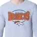 Футболка с длинным рукавом Denver Broncos Starter Heather Gray Team Track Graphic
