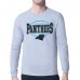 Футболка с длинным рукавом Carolina Panthers Starter Heather Gray Team Track Graphic