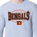 Cincinnati Bengals Starter Heather Gray Team Track Graphic Long Sleeve T-Shirt