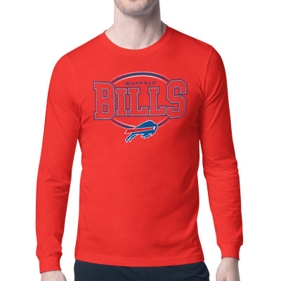 Футболка с длинным рукавом Buffalo Bills Starter Red Team Track Graphic