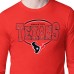 Футболка с длинным рукавом Houston Texans Starter Red Team Track Graphic