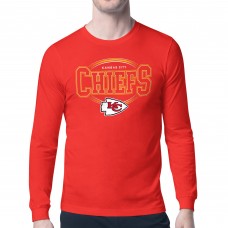 Kansas City Chiefs Starter Red Team Track Graphic Long Sleeve T-Shirt