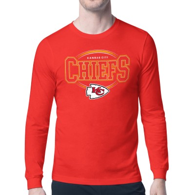 Kansas City Chiefs Starter Red Team Track Graphic Long Sleeve T-Shirt