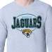 Jacksonville Jaguars Starter Heather Gray Team Track Graphic Long Sleeve T-Shirt