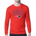 New England Patriots Starter Red Team Track Graphic Long Sleeve T-Shirt