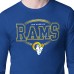 Los Angeles Rams Starter Team Track Graphic Long Sleeve T-Shirt - Royal