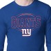 New York Giants Starter Royal Team Track Graphic Long Sleeve T-Shirt