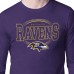 Футболка с длинным рукавом Baltimore Ravens Starter Purple Team Track Graphic