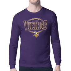 Minnesota Vikings Starter Purple Team Track Graphic Long Sleeve T-Shirt