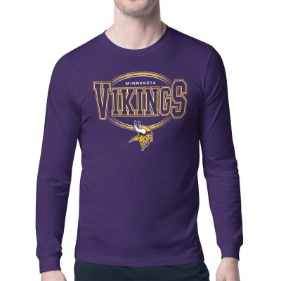 Minnesota Vikings Starter Purple Team Track Graphic Long Sleeve T-Shirt