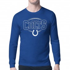 Indianapolis Colts Starter Royal Team Track Graphic Long Sleeve T-Shirt