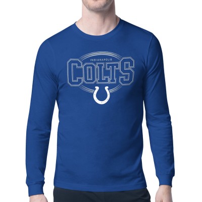 Indianapolis Colts Starter Royal Team Track Graphic Long Sleeve T-Shirt