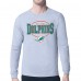 Miami Dolphins Starter Gray Team Track Graphic Long Sleeve T-Shirt