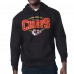 Kansas City Chiefs Starter Black Team Track Graphic Pullover Hoodie