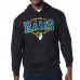 Los Angeles Rams Starter Team Track Graphic Pullover Hoodie - Black