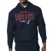 New England Patriots Starter Navy Team Track Graphic Pullover Hoodie