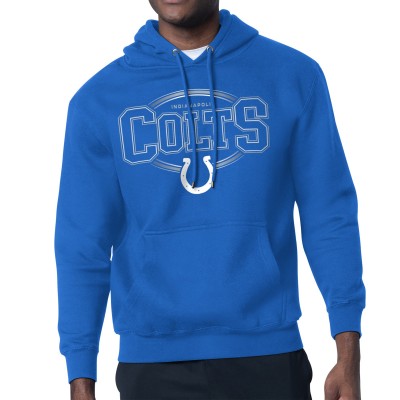 Indianapolis Colts Starter Royal Team Track Graphic Pullover Hoodie