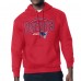 New England Patriots Starter Red Team Track Graphic Pullover Hoodie