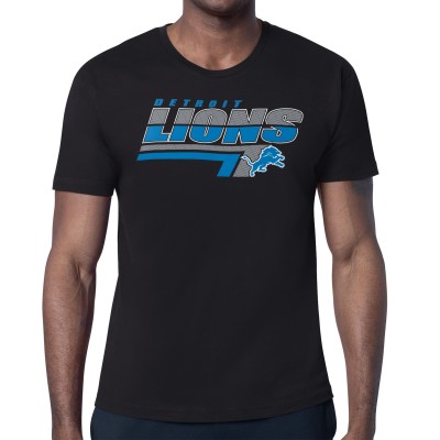 Футболка Detroit Lions Starter Black Logo Push Graphic