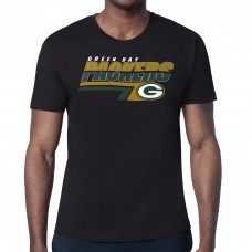 Футболка Green Bay Packers Starter Black Logo Push Graphic
