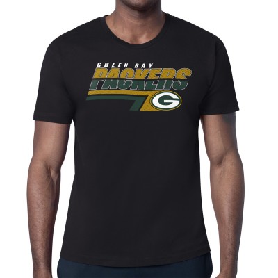 Футболка Green Bay Packers Starter Black Logo Push Graphic