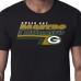 Футболка Green Bay Packers Starter Black Logo Push Graphic