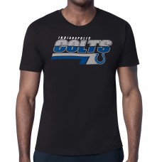 Indianapolis Colts Starter Black Logo Push Graphic T-Shirt