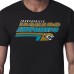 Jacksonville Jaguars Starter Black Logo Push Graphic T-Shirt