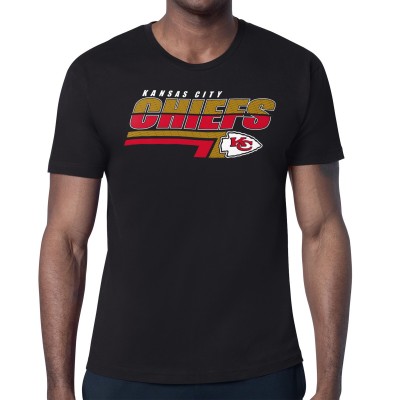Kansas City Chiefs Starter Black Logo Push Graphic T-Shirt