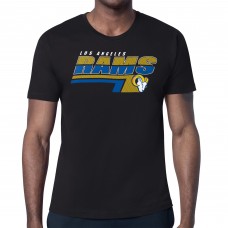Los Angeles Rams Starter Logo Push Graphic T-Shirt - Black