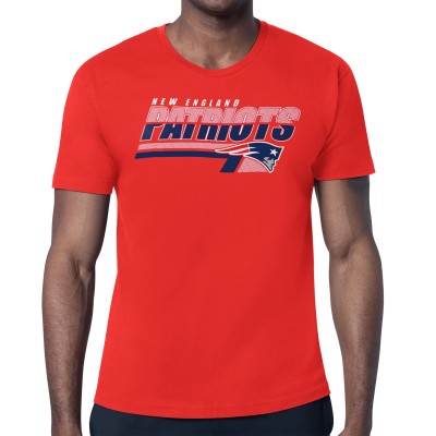 New England Patriots Starter Red Logo Push Graphic T-Shirt